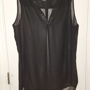 Sheer black top